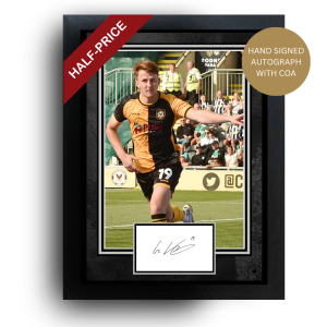 OFFICIAL GERARD GARNER SIGNED NEWPORT COUNTY PHOTO | HALF PRICE