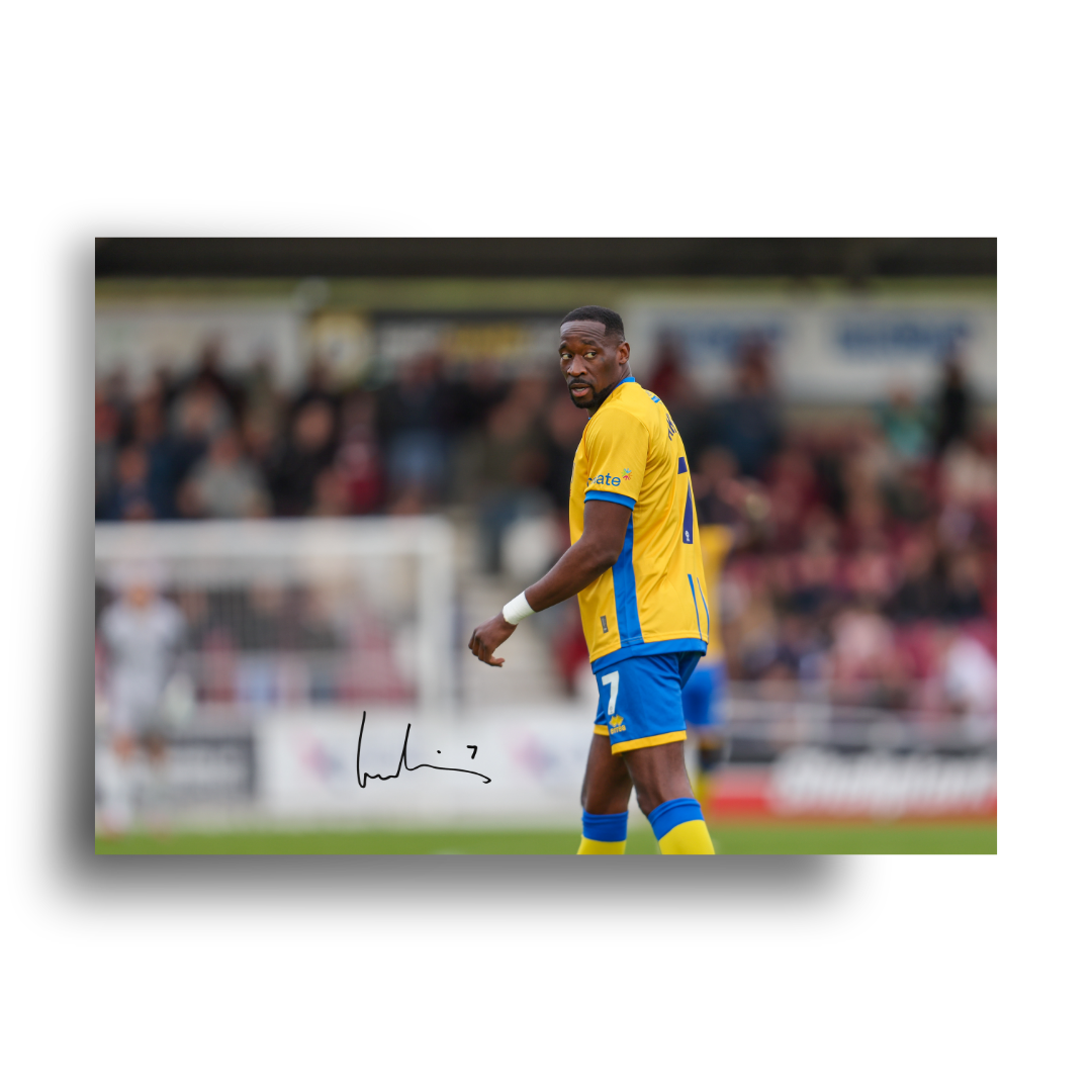 LUCAS AKINS MANSFIELD TOWN AUTOGRAPH PRINT