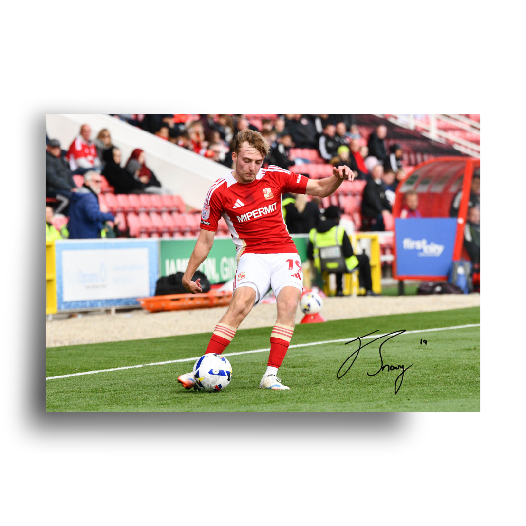 JOE SNOWDON SWINDON TOWN AUTOGRAPH PRINT