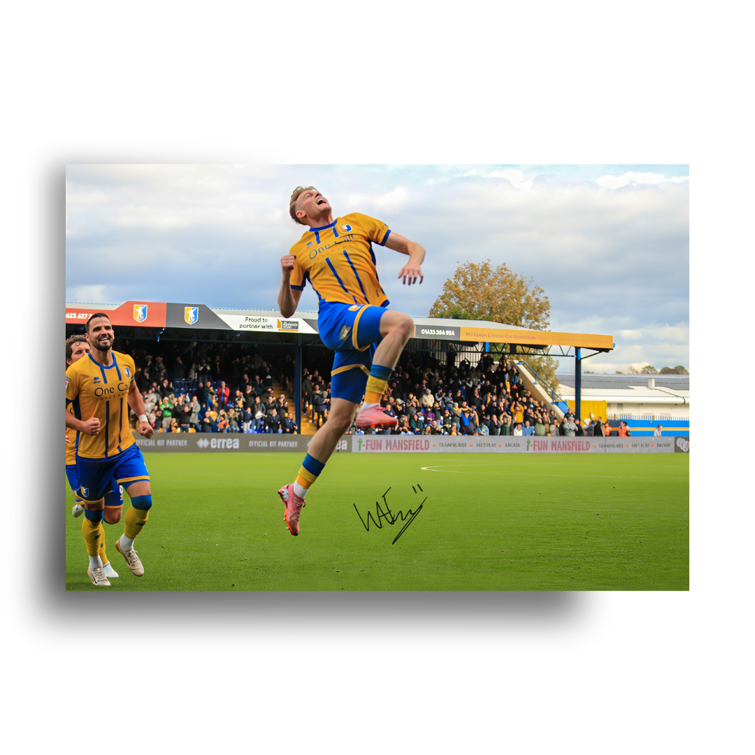 WILL EVANS MANSFIELD TOWN AUTOGRAPH PRINT