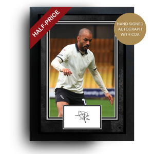 OFFICIAL FUNSO OJO SIGNED PORT VALE PHOTO
