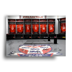 YORK CITY 2026/26 DRESSING ROOM AUTOGRAPH PRINT