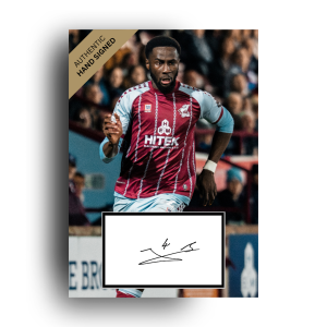 OFFICIAL JEAN BELEHOUAN SIGNED SCUNTHORPE PHOTO