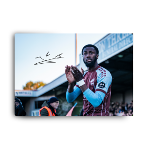 JEAN BELEHOUAN SCUNTHORPE UNITED AUTOGRAPH PRINT