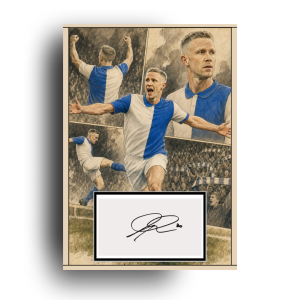 Adam Forshaw Hand Signed Comic Art Print | Perfect Gift for a Blackburn Fan