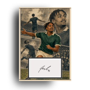 Freddie Issaka Hand Signed Comic Art Print | Perfect Gift for a Plymouth Argyle Fan