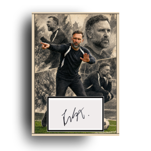 John Eustace Hand Signed Comic Art Print | Perfect Gift for a Derby Fan