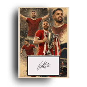 Matty Godden Hand Signed Comic Art Print | Perfect Gift for a Charlton Fan