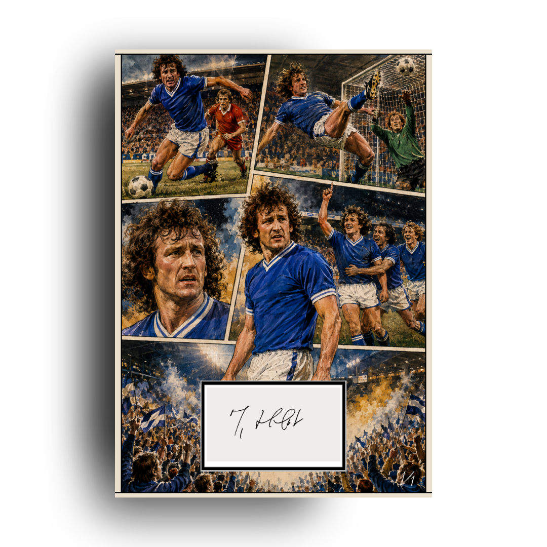 Terry Hurlock Signed Comic Art Print | Perfect Gift for a Millwall Fan | Ltd Edition 1/1