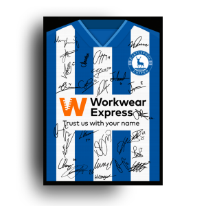 HARTLEPOOL UNITED 2026/27 HOME SHIRT AUTOGRAPH PRINT