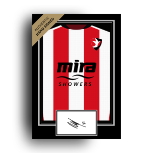 OFFICIAL FREDDY WILLCOX SIGNED CHELTENHAM HOME SHIRT PHOTO