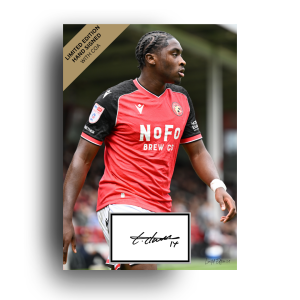 LIMITED EDITION COURTNEY CLARKE HAND SIGNED Walsall PHOTO (Only 1 Made)