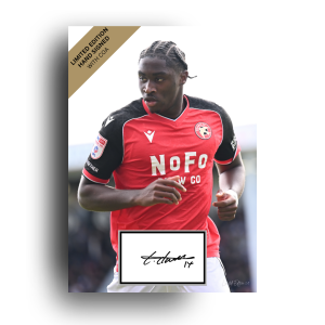 LIMITED EDITION COURTNEY CLARKE HAND SIGNED Walsall PHOTO (Only 1 Made)