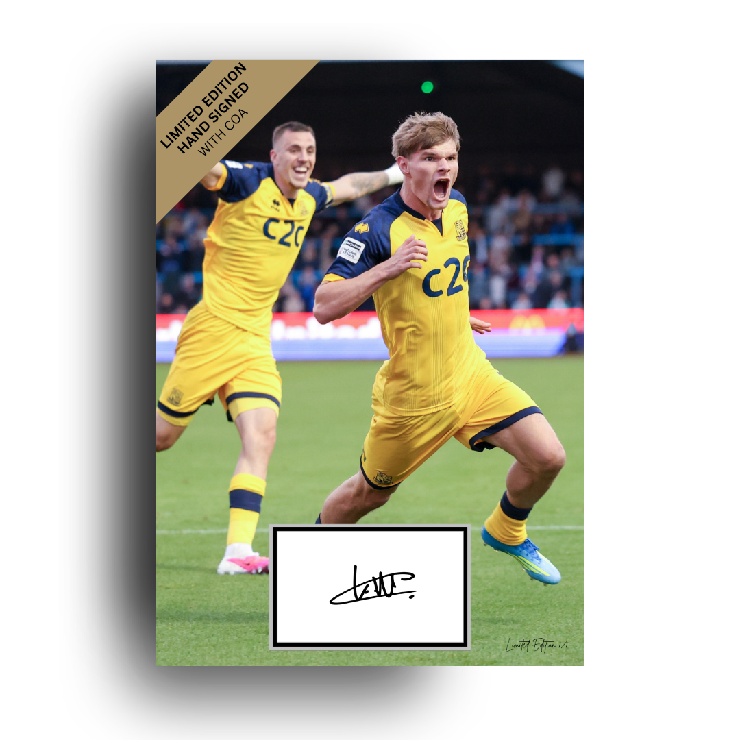 LIMITED EDITION KYLE McADAM HAND SIGNED SOUTHEND PHOTO (Only 1 Made)