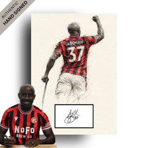 Albert Adomah Hand-Signed Line Art | Perfect Gift for a Walsall Fan
