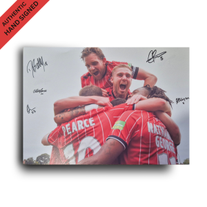 YORK CITY TEAM SIGNED PHOTO - PEARCE, FELIX, HOWE, BATTY - 75% OFF TO CLEAR