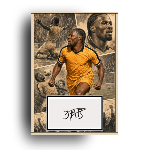 Yahaya Bamba Hand Signed Comic Art Print | Perfect Gift for a Newport Fan