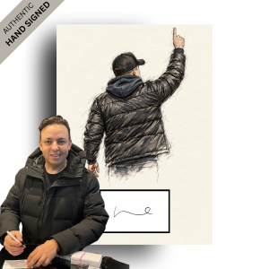 Marc White Hand-Signed Line Art | Perfect Gift for a Dorking Fan