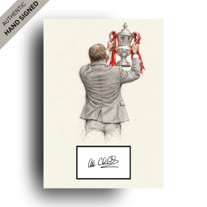 Alan Curbishley Hand-Signed Line Art | Perfect Gift for a Charlton Fan