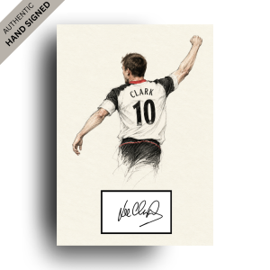Lee Clark Hand-Signed Line Art | Perfect Gift for a Fulham Fan