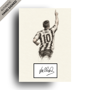 Lee Clark Hand-Signed Line Art | Perfect Gift for a Newcastle Fan