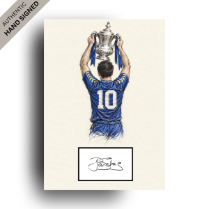 Lawrie Sanchez Hand-Signed Line Art | Perfect Gift for a Wimbledon Fan