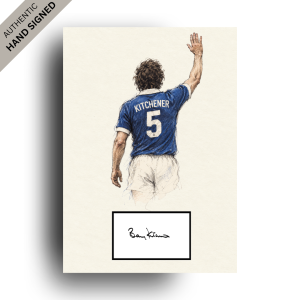 Barry Kitchener Hand-Signed Line Art | Perfect Gift for a Millwall Fan