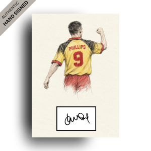 Kevin Phillips Hand-Signed Line Art | Perfect Gift for a Watford Fan