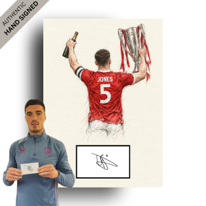 Lloyd Jones Hand-Signed Line Art | Perfect Gift for a Charlton Fan